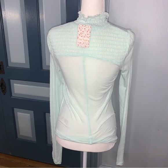 Free People We The Free Caroline Long Sleeve Top NWT - Picture 3 of 8